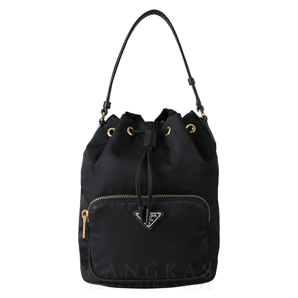 PRADA(USED)프라다 1BH038 패브릭 버킷백