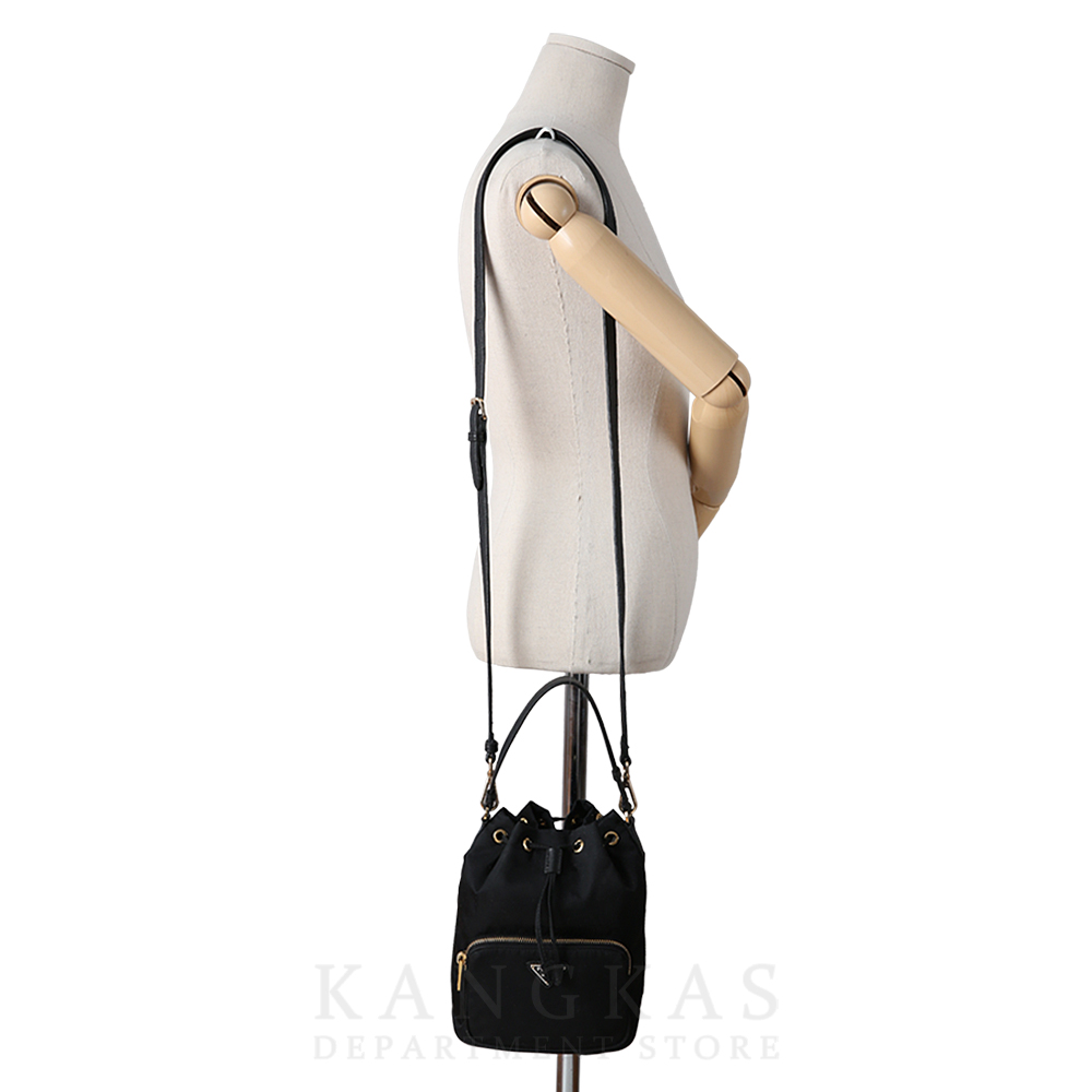 PRADA(USED)프라다 1BH038 패브릭 버킷백