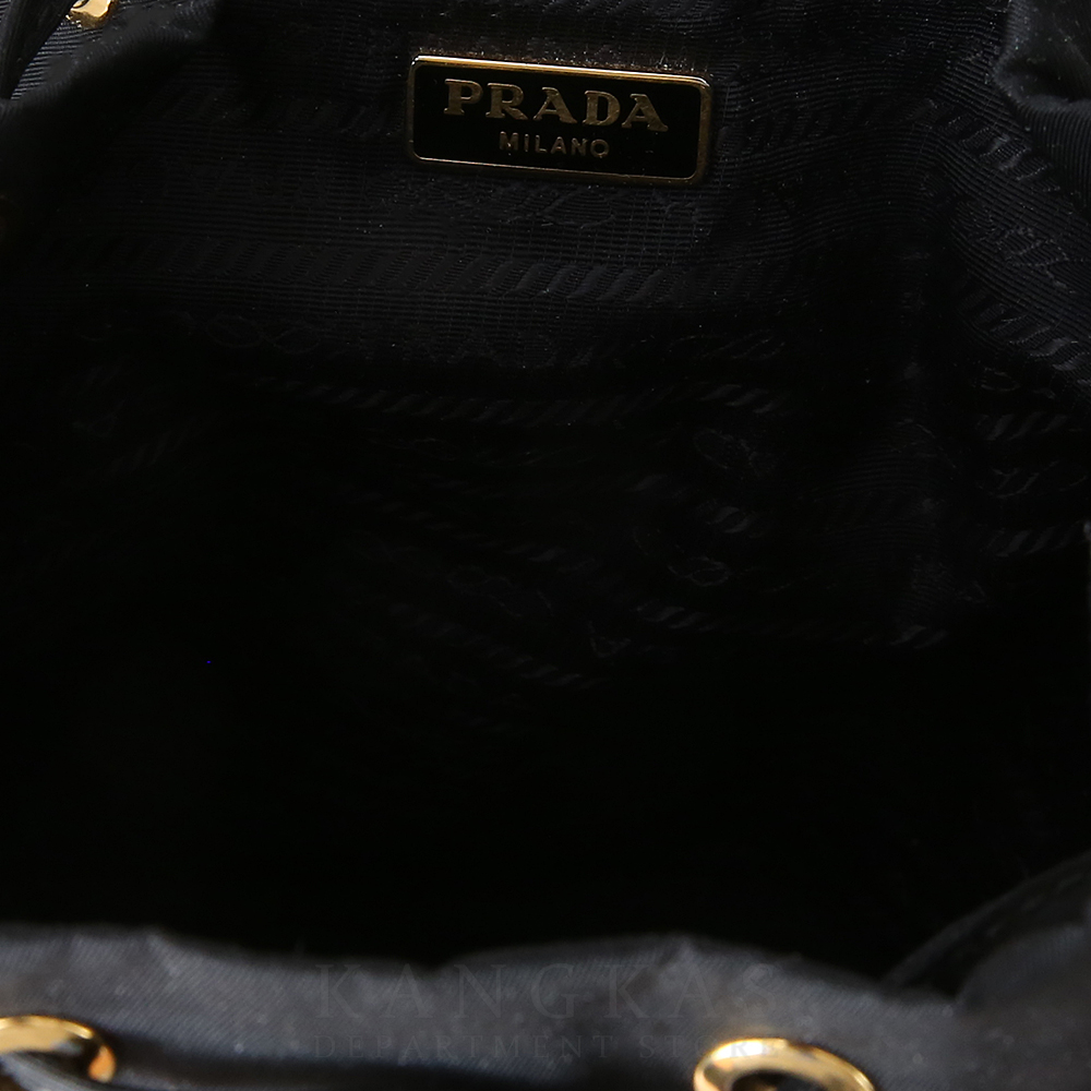 PRADA(USED)프라다 1BH038 패브릭 버킷백