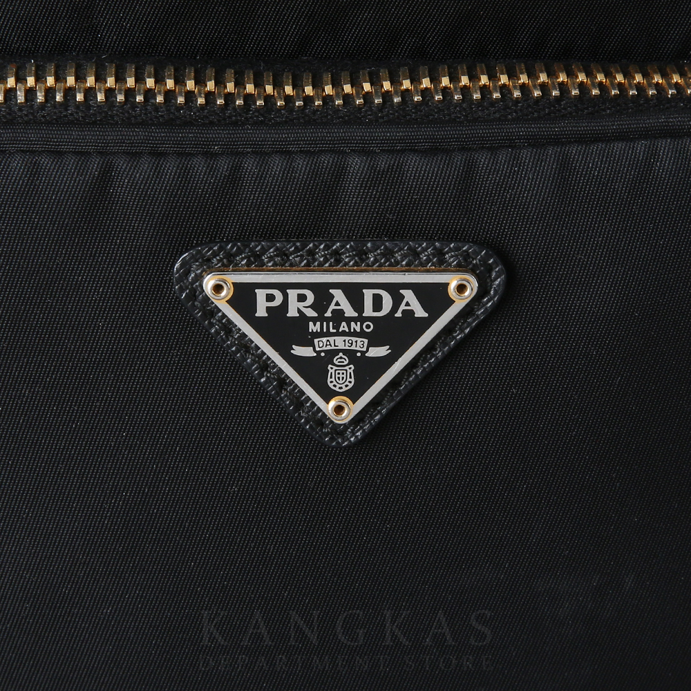 PRADA(USED)프라다 1BH038 패브릭 버킷백