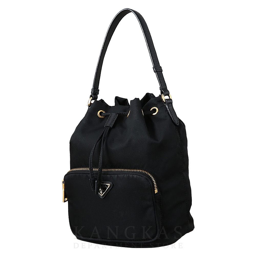 PRADA(USED)프라다 1BH038 패브릭 버킷백