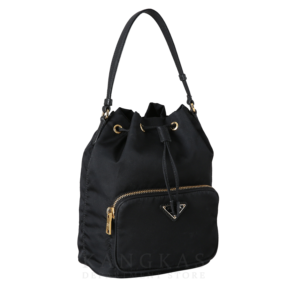 PRADA(USED)프라다 1BH038 패브릭 버킷백