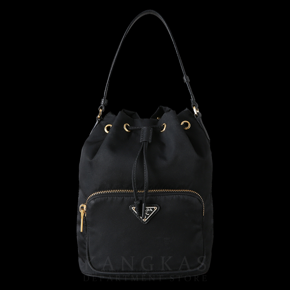PRADA(USED)프라다 1BH038 패브릭 버킷백
