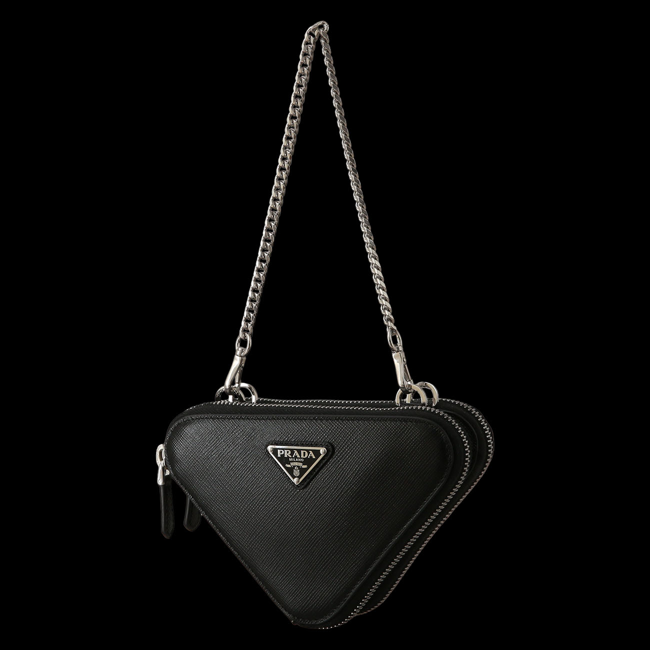 PRADA(USED)프라다 사피아노 트라이앵글 미니 크로스백