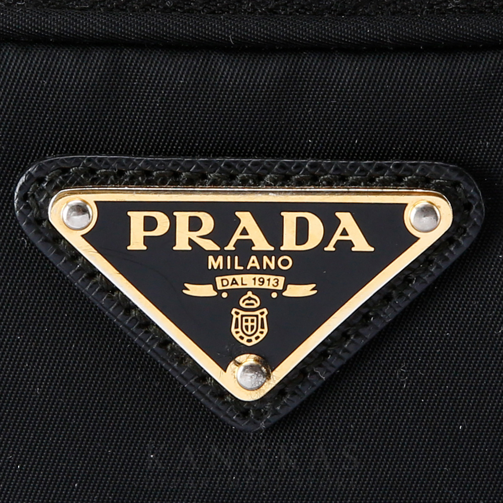 PRADA(USED)프라다 1BH097 패브릭 버킷백