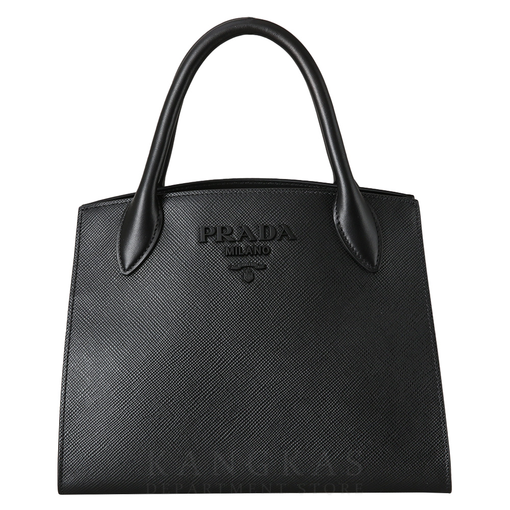 PRADA(USED)프라다 1BA156 모노크롬 사피아노 토트백
