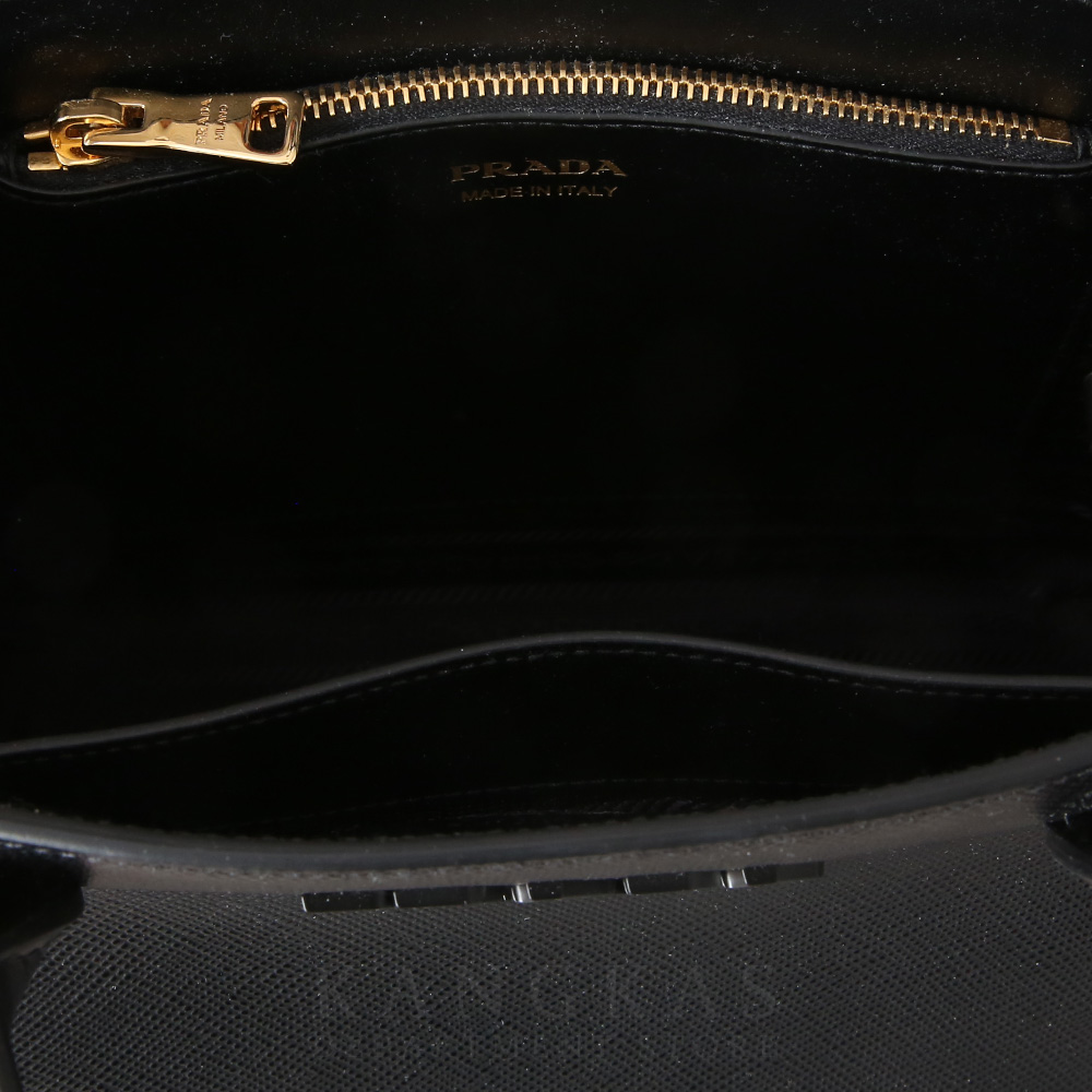 PRADA(USED)프라다 1BA156 모노크롬 사피아노 토트백