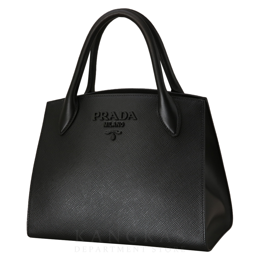 PRADA(USED)프라다 1BA156 모노크롬 사피아노 토트백