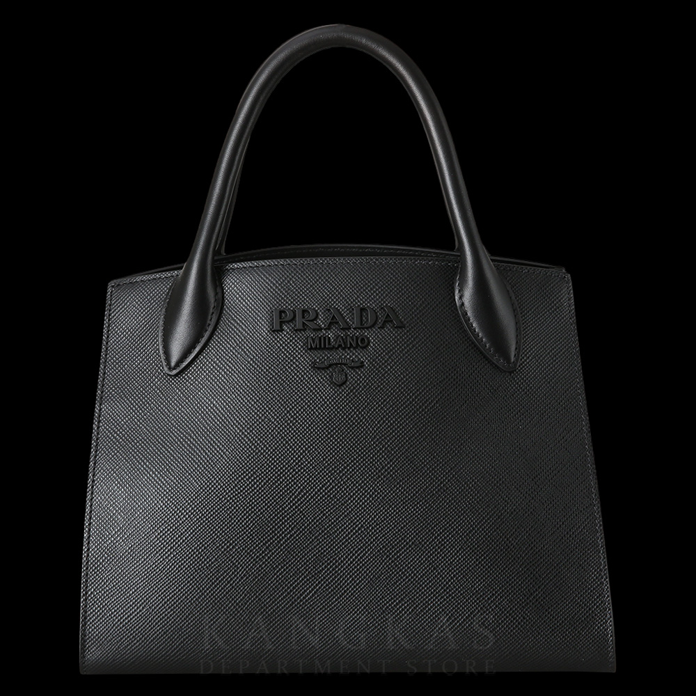 PRADA(USED)프라다 1BA156 모노크롬 사피아노 토트백