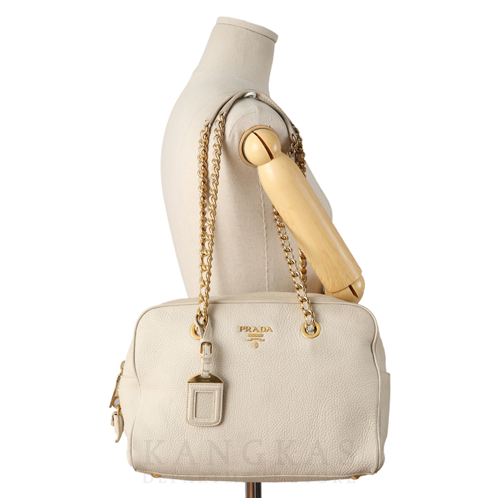 PRADA(USED)프라다 BL0818 비텔로 다이노 체인 숄더백