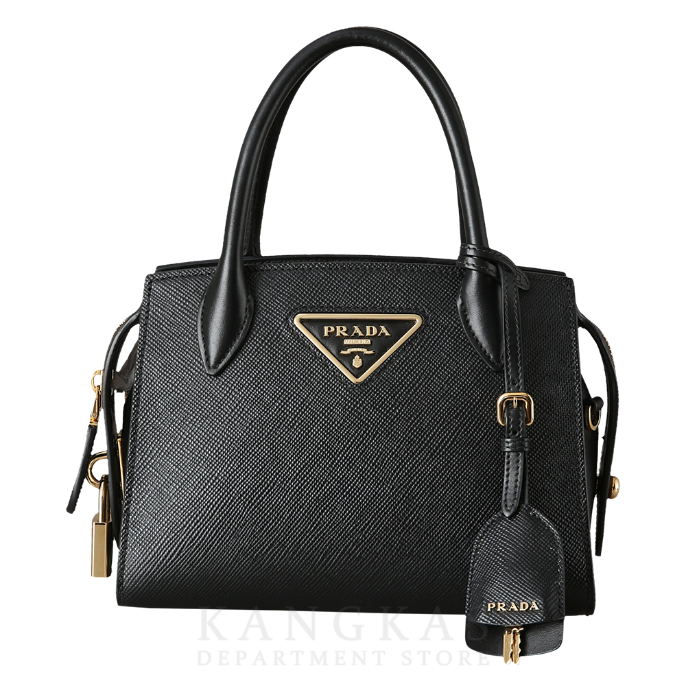 PRADA(USED)프라다 1BA269 사피아노 모노크롬 토트겸 숄더백