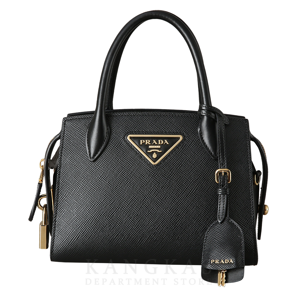 PRADA(USED)프라다 1BA269 사피아노 모노크롬 토트겸 숄더백