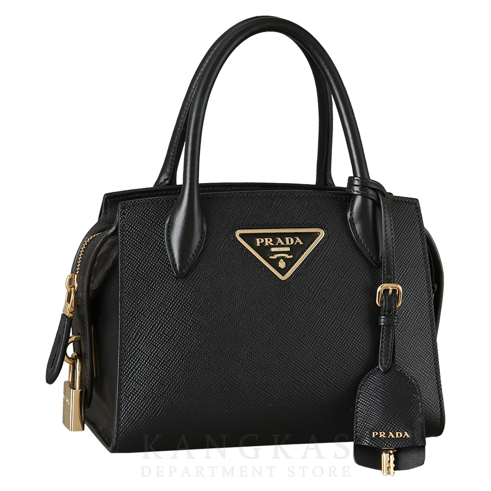 PRADA(USED)프라다 1BA269 사피아노 모노크롬 토트겸 숄더백