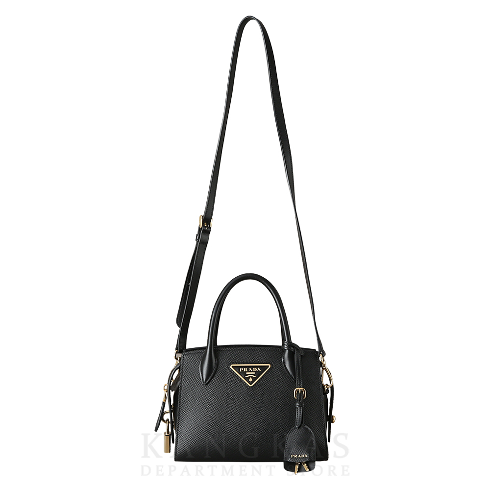 PRADA(USED)프라다 1BA269 사피아노 모노크롬 토트겸 숄더백
