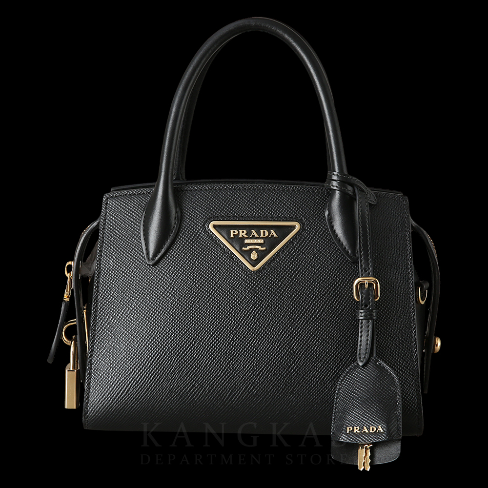 PRADA(USED)프라다 1BA269 사피아노 모노크롬 토트겸 숄더백