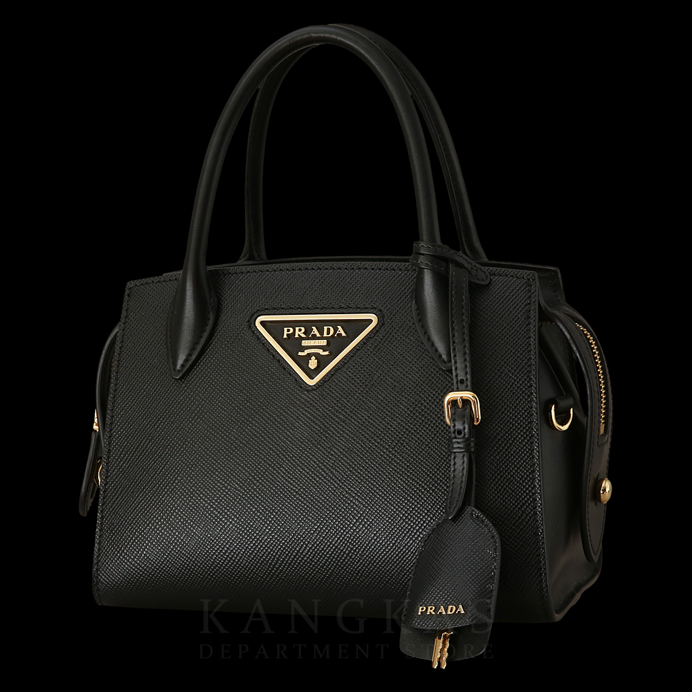 PRADA(USED)프라다 1BA269 사피아노 모노크롬 토트겸 숄더백