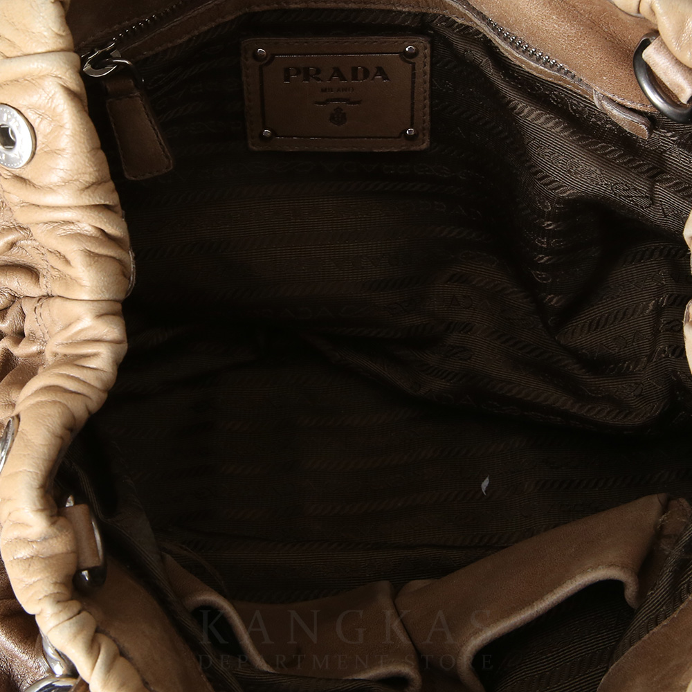 PRADA(USED)프라다 고프레 레더 숄더백