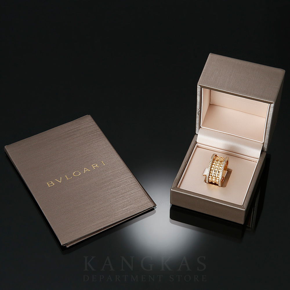 BVLGARI(USED)불가리 비제로원 락 4밴드 다이아 파베 링 #58