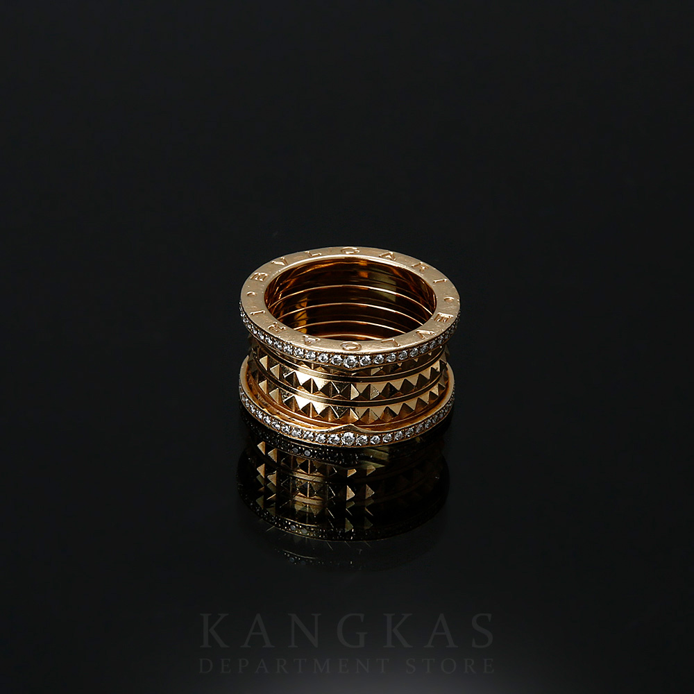 BVLGARI(USED)불가리 비제로원 락 4밴드 다이아 파베 링 #58