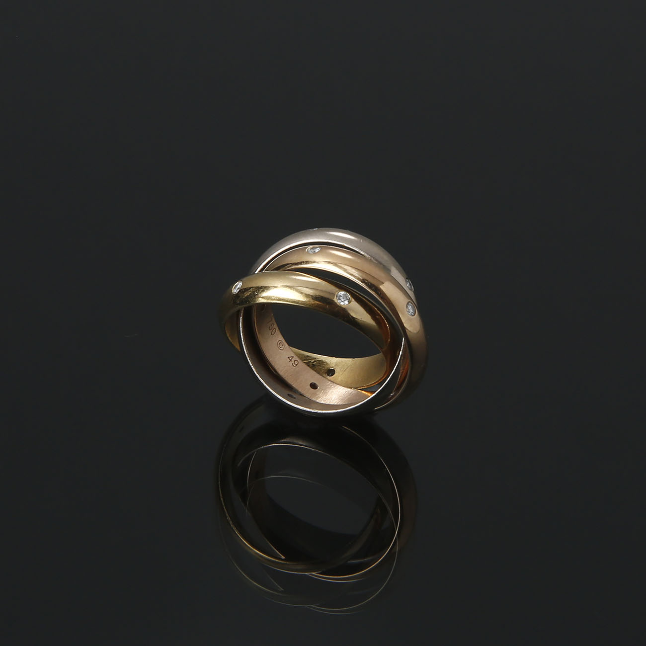CARTIER(USED)까르띠에 15P 트리니티 링 #49