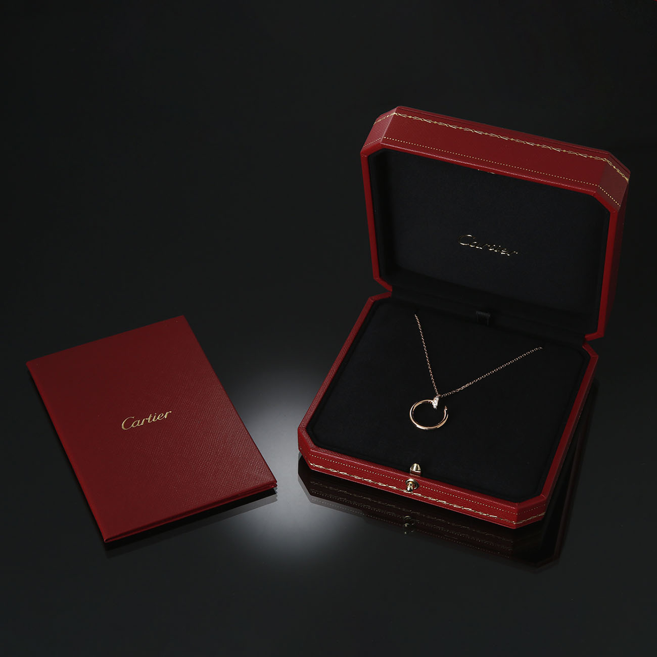 CARTIER(USED)까르띠에 다이아몬드 저스트 앵 끌루 네크리스