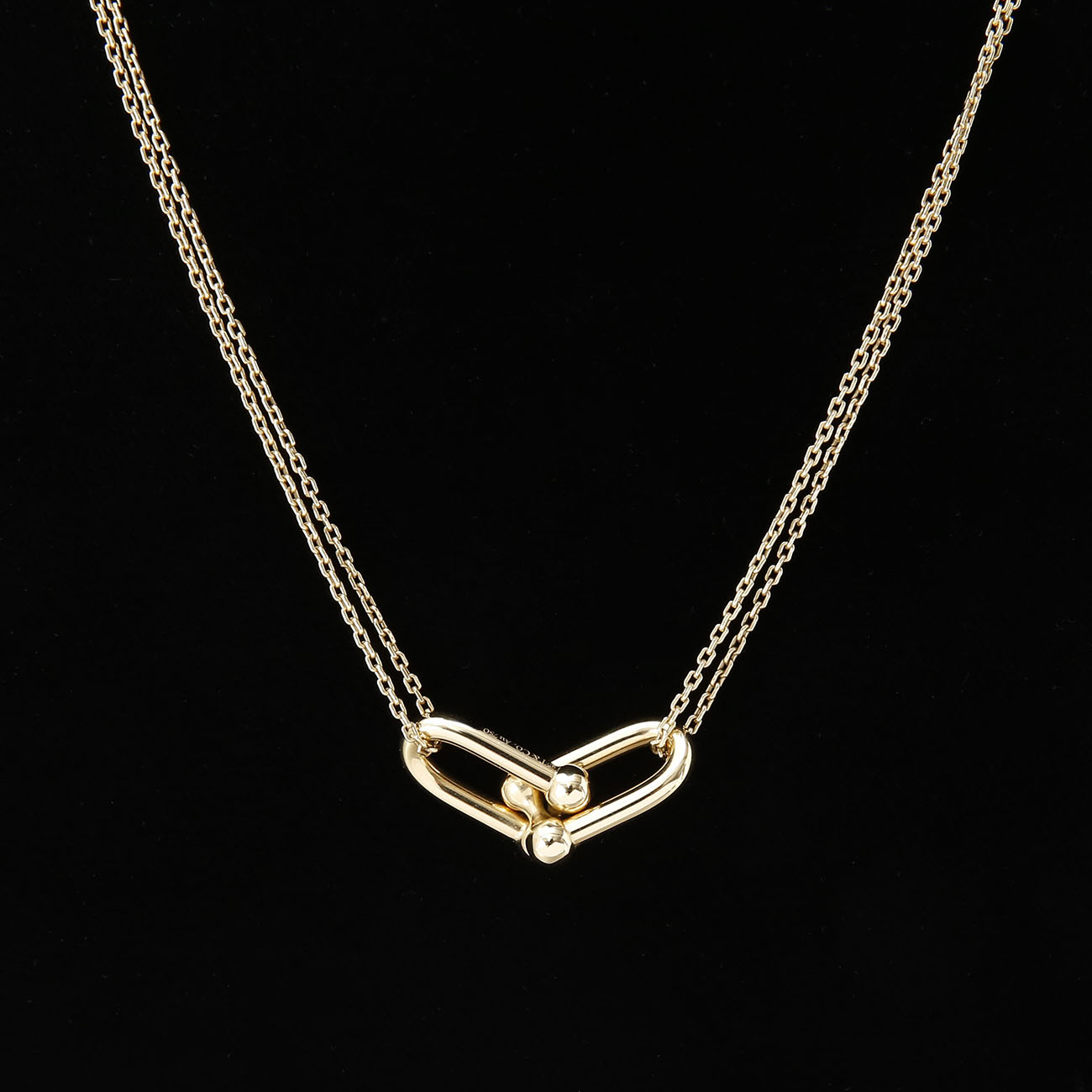TIFFANY&CO(USED)티파니앤코 하드웨어 더블 링크 펜던트