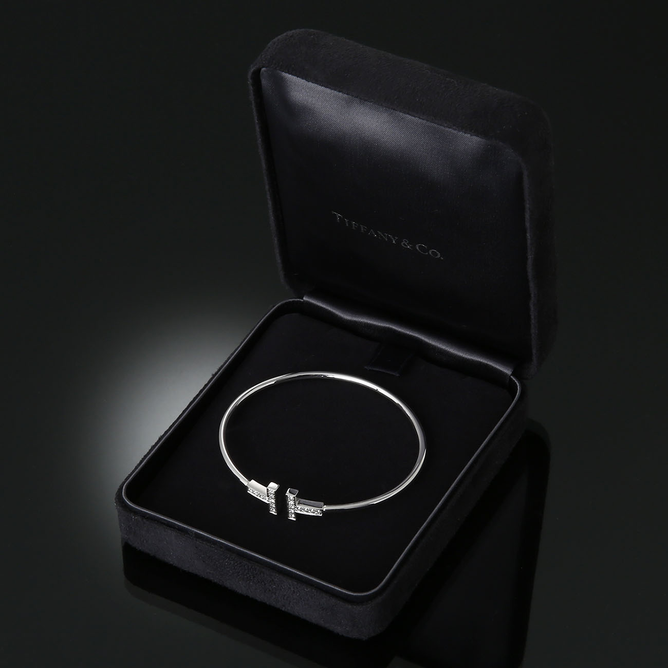 TIFFANY(USED)티파니앤코 다이아 T와이어 브레이슬릿 #MD