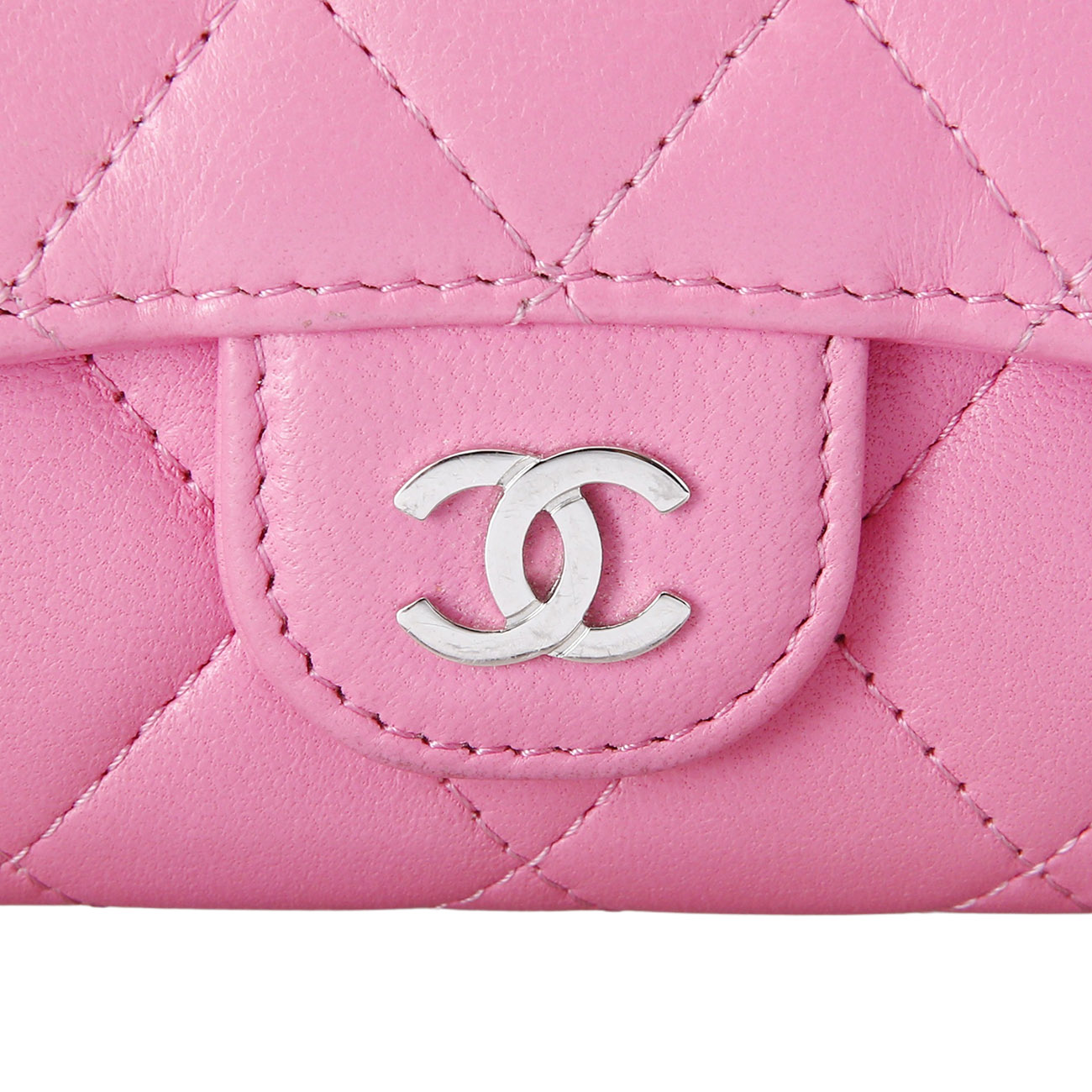CHANEL(USED)샤넬 램스킨 클래식 카드 홀더