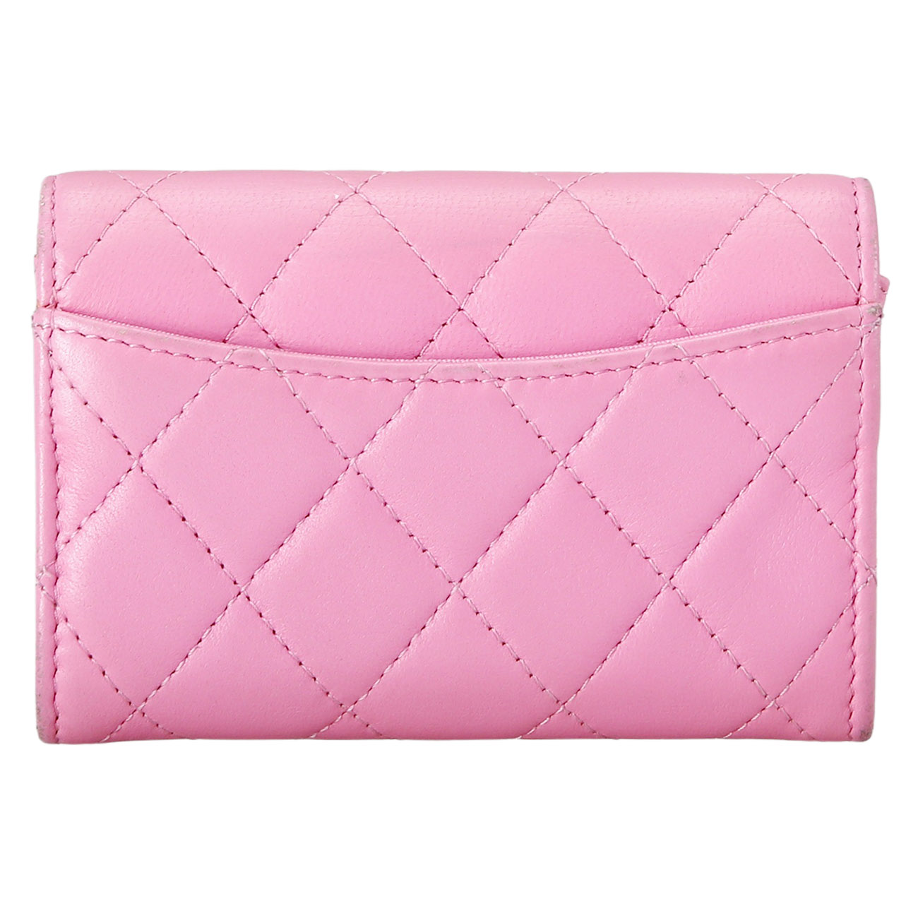 CHANEL(USED)샤넬 램스킨 클래식 카드 홀더