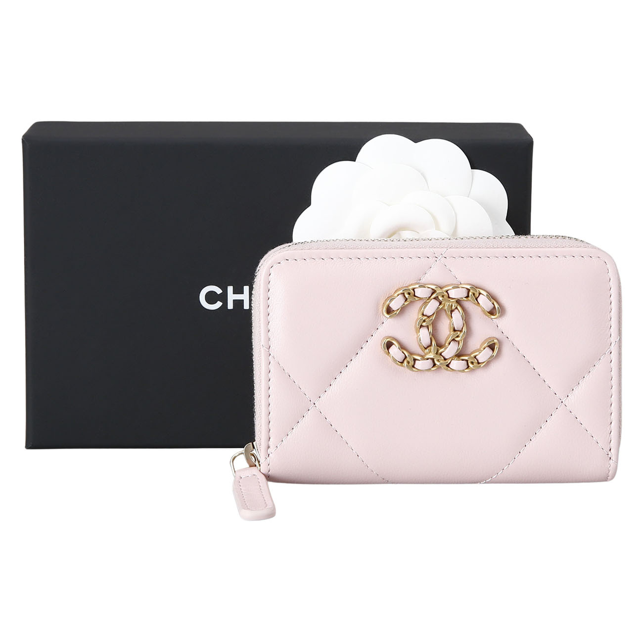 CHANEL(USED)샤넬 19 지퍼 카드지갑