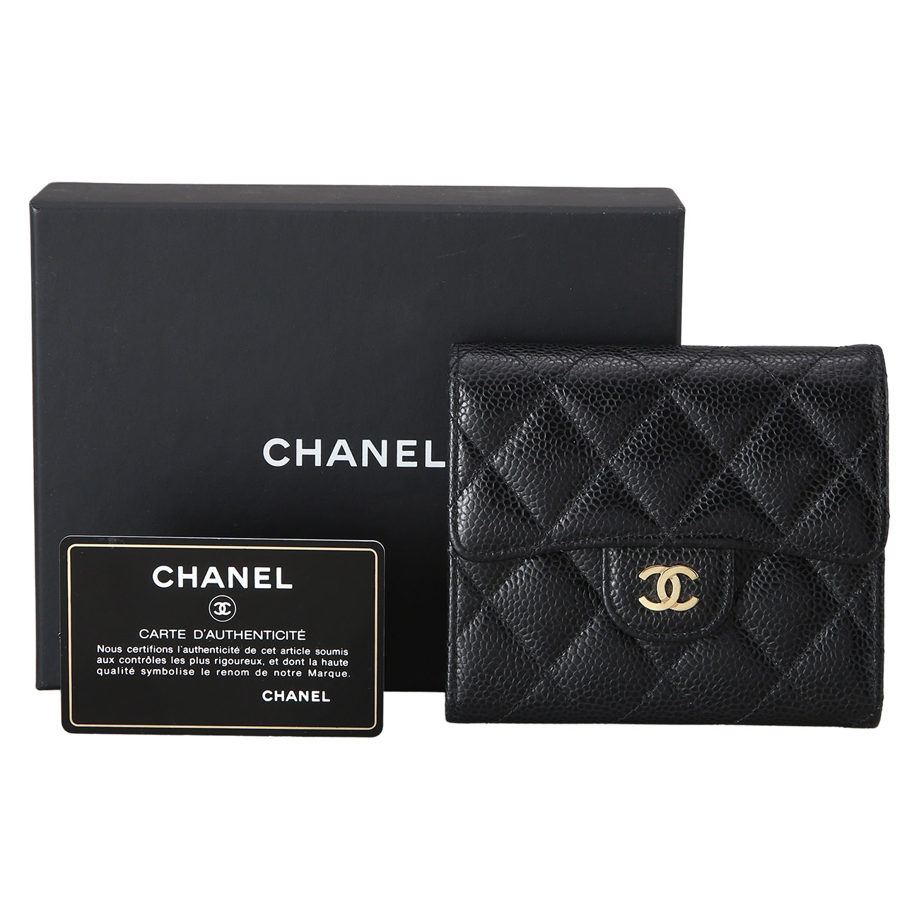 CHANEL(USED)샤넬 캐비어 클래식 반지갑