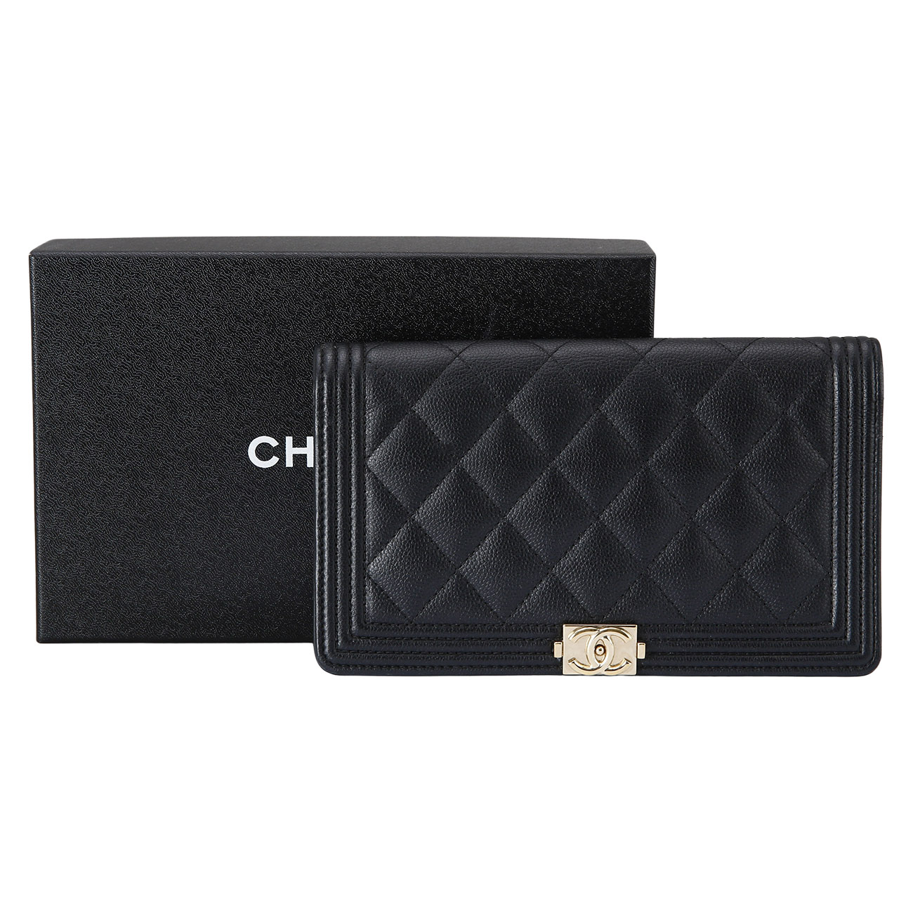 CHANEL(USED)샤넬 보이샤넬 플랩 장지갑