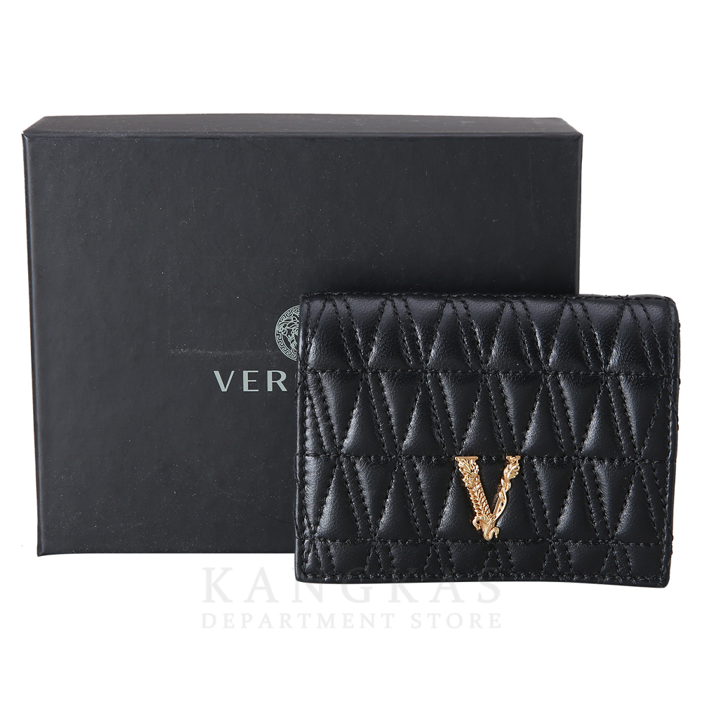 VERSACE(USED)베르사체 버터스 퀼티드 비폴드 월렛