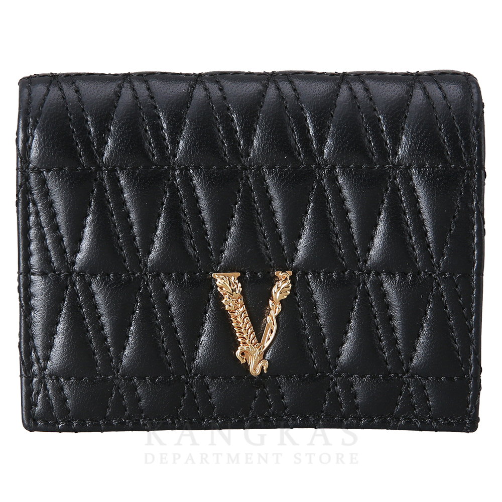 VERSACE(USED)베르사체 버터스 퀼티드 비폴드 월렛