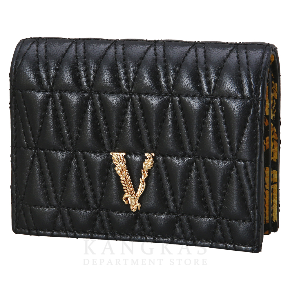 VERSACE(USED)베르사체 버터스 퀼티드 비폴드 월렛