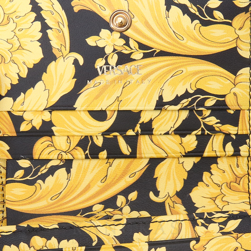 VERSACE(USED)베르사체 버터스 퀼티드 비폴드 월렛