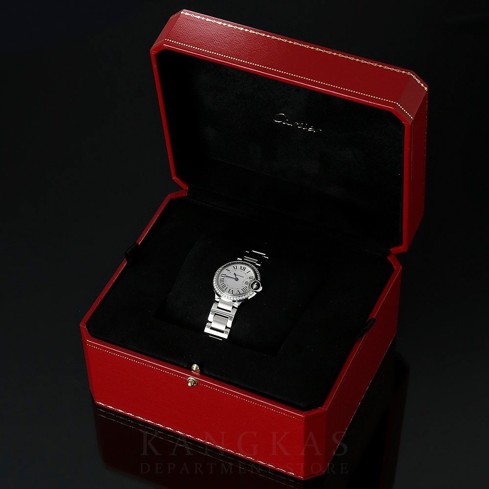 CARTIER(USED)까르띠에 발롱블루28 다이아 베젤 W4BB0015