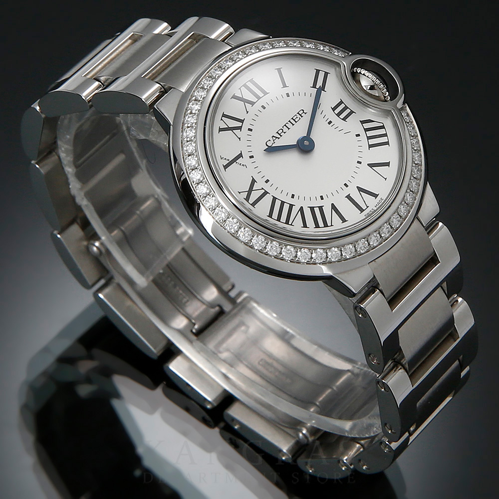 CARTIER(USED)까르띠에 발롱블루28 다이아 베젤 W4BB0015