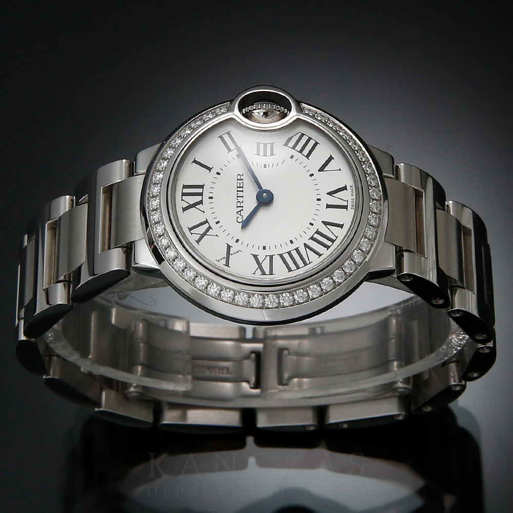 CARTIER(USED)까르띠에 발롱블루28 다이아 베젤 W4BB0015