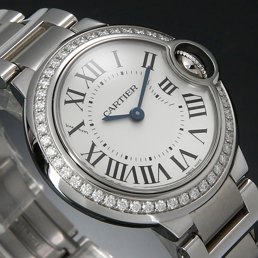CARTIER(USED)까르띠에 발롱블루28 다이아 베젤 W4BB0015