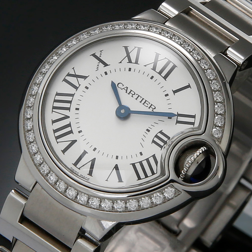 CARTIER(USED)까르띠에 발롱블루28 다이아 베젤 W4BB0015