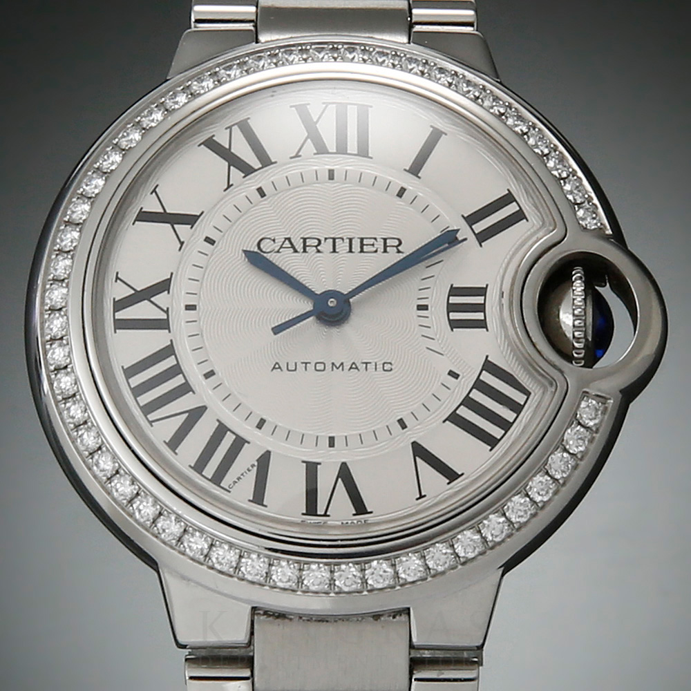 CARTIER(USED)까르띠에 다이아베젤 발롱블루 33 오토 W4BB0023