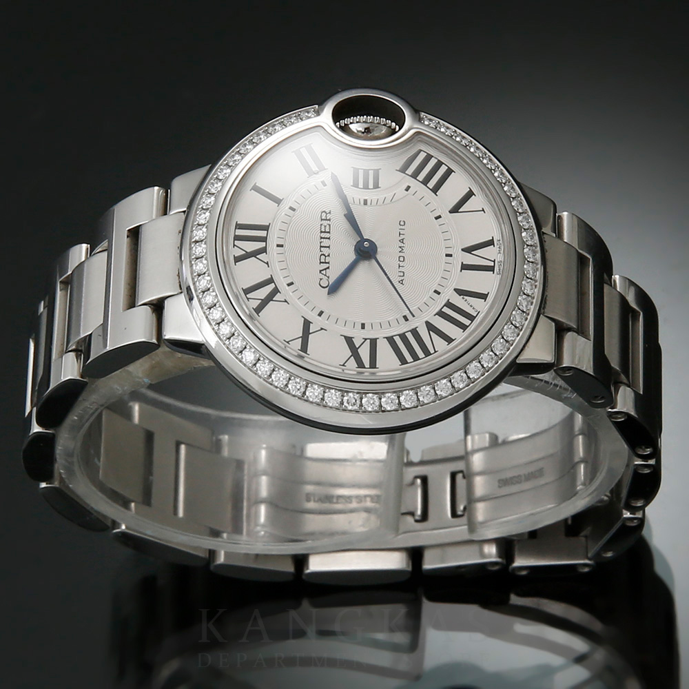 CARTIER(USED)까르띠에 다이아베젤 발롱블루 33 오토 W4BB0023