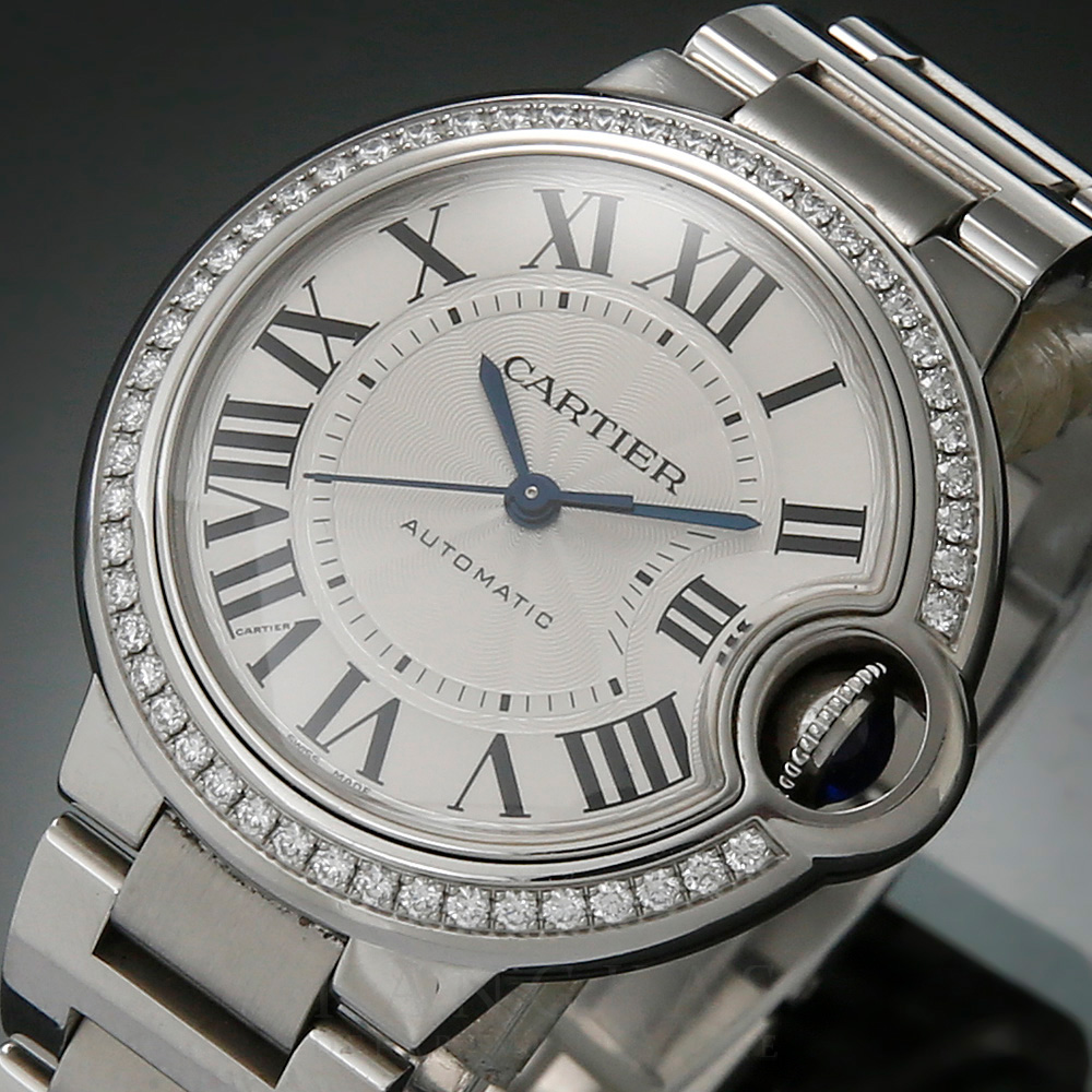 CARTIER(USED)까르띠에 다이아베젤 발롱블루 33 오토 W4BB0023