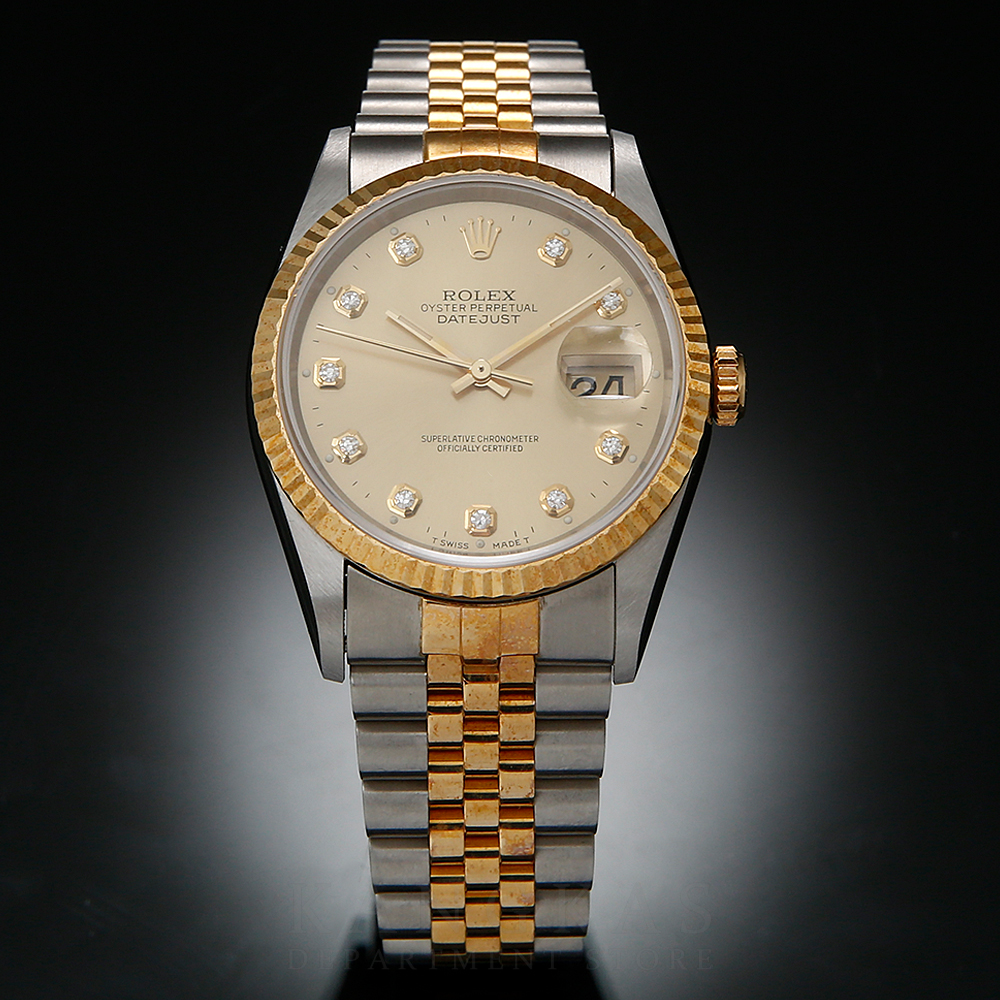 ROLEX(USED)롤렉스 데이저스트36 콤비 10P 다이아 16233