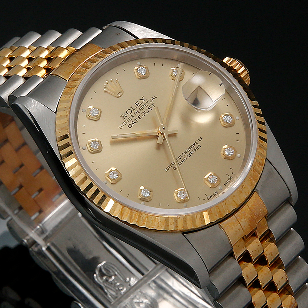 ROLEX(USED)롤렉스 데이저스트36 콤비 10P 다이아 16233