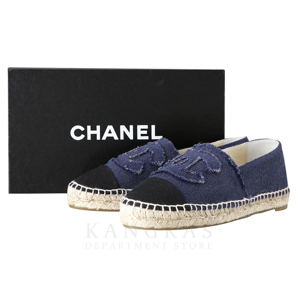 CHANEL(USED)샤넬 패브릭 에스파듀 슈즈