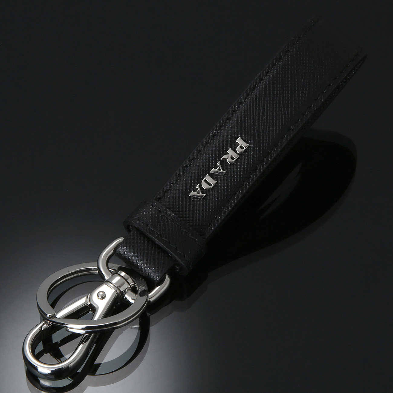 PRADA(USED)프라다 사피아노 가죽 키체인