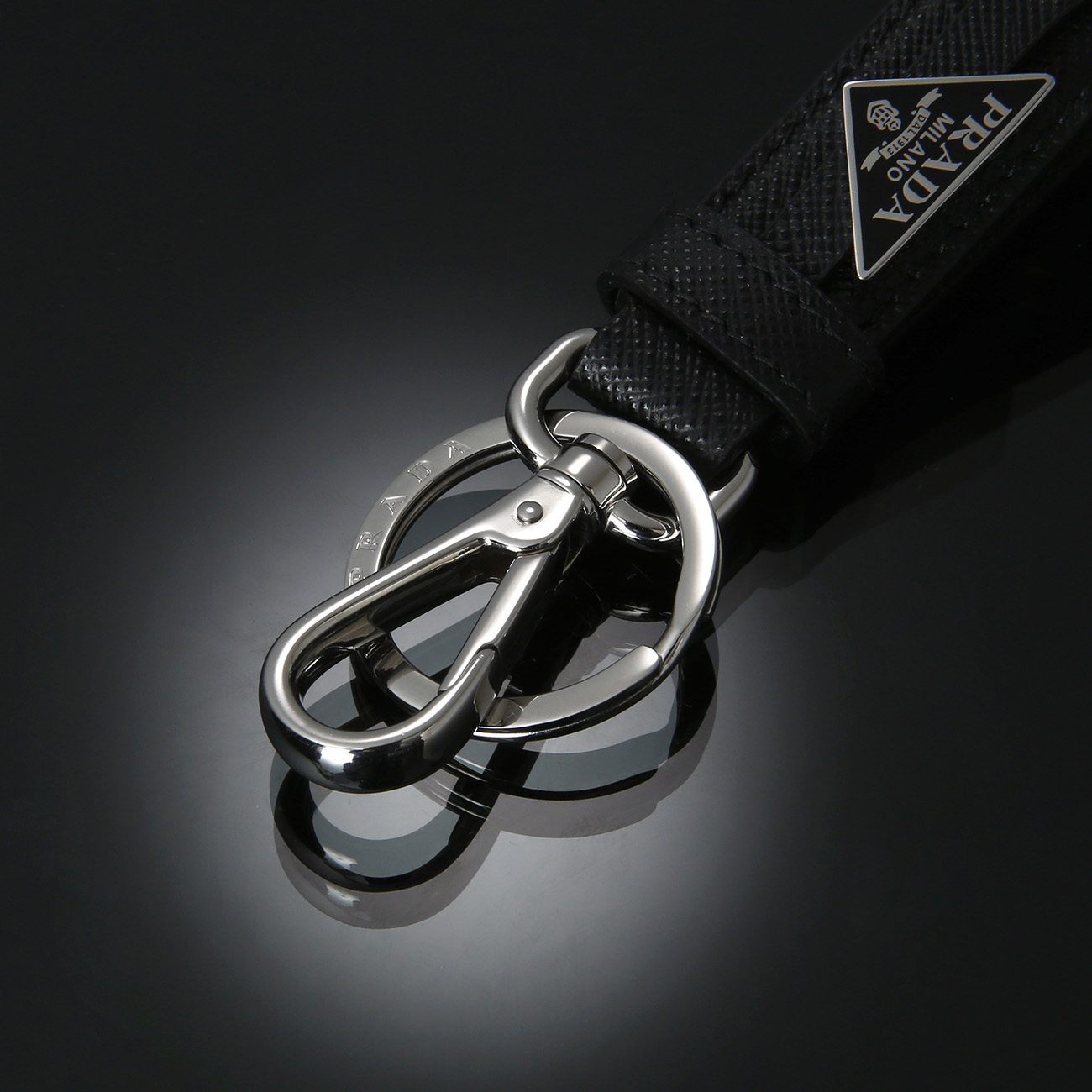 PRADA(USED)프라다 사피아노 가죽 키체인