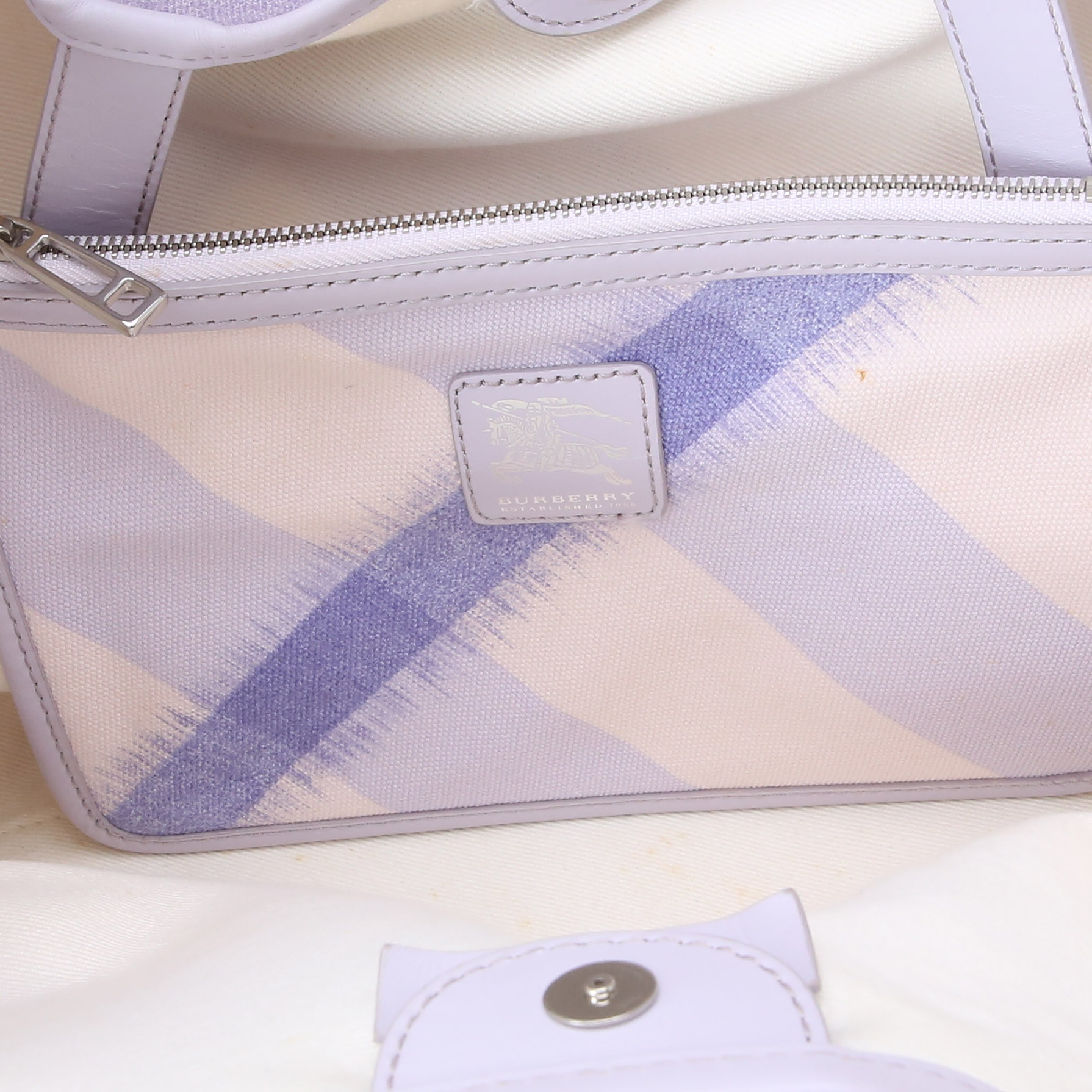 BURBERRY(USED)버버리 시즌 패브릭 쇼퍼백